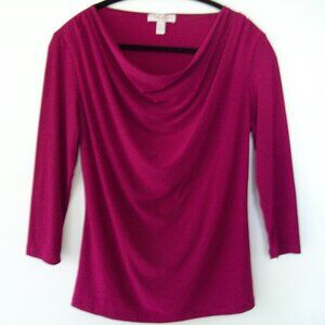Dress Barn Women's Cranberry Top Size Small